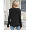 image:imageANRABESS Long Sleeve Shirts for Women Casual Crewneck Basic Tee Tshirts Loose Fit Curved Hem Tunic Top 2026 Fall OutfitsBlack