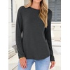 image:imageANRABESS Long Sleeve Shirts for Women Casual Crewneck Basic Tee Tshirts Loose Fit Curved Hem Tunic Top 2026 Fall OutfitsDark Grey