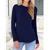 image:imageANRABESS Long Sleeve Shirts for Women Casual Crewneck Basic Tee Tshirts Loose Fit Curved Hem Tunic Top 2026 Fall OutfitsDark Navy Blue