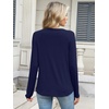 image:imageANRABESS Long Sleeve Shirts for Women Casual Crewneck Basic Tee Tshirts Loose Fit Curved Hem Tunic Top 2026 Fall OutfitsDark Navy Blue