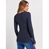 image:imageANRABESS Long Sleeve Shirts for Women Square Neck Tops Ribbed Knit Slim Fit Basic Tee Going Out Fall Fashion ClothingNavy Blue