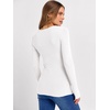 image:imageANRABESS Long Sleeve Shirts for Women Square Neck Tops Ribbed Knit Slim Fit Basic Tee Going Out Fall Fashion ClothingWhite
