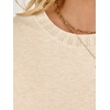image:imageANRABESS Long Sleeve Sweater for Women Scoop Neck Casual Lightweight Ribbed Knit Pullover Tops 2026 OutfitsBeige