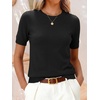 image:imageANRABESS Long Sleeve Sweater for Women Scoop Neck Casual Lightweight Ribbed Knit Pullover Tops 2026 OutfitsBlack