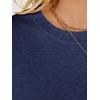 image:imageANRABESS Long Sleeve Sweater for Women Scoop Neck Casual Lightweight Ribbed Knit Pullover Tops 2026 OutfitsNavy Blue