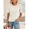 image:imageANRABESS Long Sleeve Sweater for Women Scoop Neck Casual Lightweight Ribbed Knit Pullover Tops 2026 OutfitsWhite