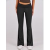 image:imageANRABESS Lounge Sets for Women 2 Piece Foldover Yoga Flare Leggings Pants Crop Tops Casual Y2K Outfits Matching Tracksuit SetBrown Black