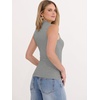 image:imageANRABESS Mock Neck Tops for Women Basic Soft Ribbed Slim Tank Tops Comfy for Yoga Lounge amp Office Versatile Summer ShirtGrey