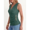 image:imageANRABESS Tank Tops for Women V Neck Sleeveless Sexy Top Ribbed Slim Fitted Tanks 2026 Casual Summer Daily Wear amp Going OutGreen