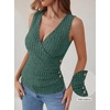 image:imageANRABESS Tank Tops for Women V Neck Sleeveless Sexy Top Ribbed Slim Fitted Tanks 2026 Casual Summer Daily Wear amp Going OutGreen