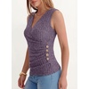 image:imageANRABESS Tank Tops for Women V Neck Sleeveless Sexy Top Ribbed Slim Fitted Tanks 2026 Casual Summer Daily Wear amp Going OutPurple