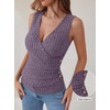 image:imageANRABESS Tank Tops for Women V Neck Sleeveless Sexy Top Ribbed Slim Fitted Tanks 2026 Casual Summer Daily Wear amp Going OutPurple