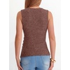 image:imageANRABESS Tank Tops for Women V Neck Sleeveless Sexy Top Ribbed Slim Fitted Tanks 2026 Casual Summer Daily Wear amp Going OutRust Orange
