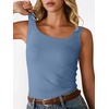 image:imageANRABESS Women Tank Tops Square Neck Fitted Tops 2026 Summer Basic Slim Sleeveless Shirts Casual Cute Travel Vacation ClothesLight Blue