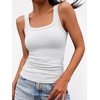image:imageANRABESS Women Tank Tops Square Neck Fitted Tops 2026 Summer Basic Slim Sleeveless Shirts Casual Cute Travel Vacation ClothesWhite
