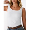 image:imageANRABESS Women Tank Tops Square Neck Fitted Tops 2026 Summer Basic Slim Sleeveless Shirts Casual Cute Travel Vacation ClothesWhite