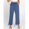 image:imageANRABESS Women Wide Leg Pants Summer Palazzo High Waisted Casual Loose Lounge Flowy Capri Cropped Beach Trousers Work OutfitsDeep Blue