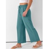 image:imageANRABESS Women Wide Leg Pants Summer Palazzo High Waisted Casual Loose Lounge Flowy Capri Cropped Beach Trousers Work OutfitsLake