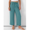 image:imageANRABESS Women Wide Leg Pants Summer Palazzo High Waisted Casual Loose Lounge Flowy Capri Cropped Beach Trousers Work OutfitsLake