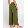 image:imageANRABESS Women Wide Leg Pants Summer Palazzo High Waisted Casual Loose Lounge Flowy Capri Cropped Beach Trousers Work OutfitsOlive Green