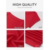 image:imageANRABESS Womens Cap Sleeve Boat Neck Ruched Crop Top Soft Ribbed Slim Fitted Tee Going Out Casual Shirt for SummerRed