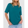 image:imageANRABESS Womens Half Sleeve Tops Summer Basic Tee Crew Neck Casual Soft WrinkleFree Fabric TShirts 2026 Trendy ClothesLake