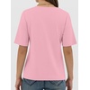 image:imageANRABESS Womens Half Sleeve Tops Summer Basic Tee Crew Neck Casual Soft WrinkleFree Fabric TShirts 2026 Trendy ClothesPink