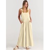 image:imageANRABESS Womens Jumpsuits Overalls Linen Wide Leg Jumpers Casual Summer Fall Outfits 2026 Beach Vacation Clothes with PocketsApricot
