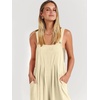image:imageANRABESS Womens Jumpsuits Overalls Linen Wide Leg Jumpers Casual Summer Fall Outfits 2026 Beach Vacation Clothes with PocketsApricot