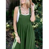 image:imageANRABESS Womens Jumpsuits Overalls Linen Wide Leg Jumpers Casual Summer Fall Outfits 2026 Beach Vacation Clothes with PocketsGrass
