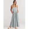 image:imageANRABESS Womens Jumpsuits Overalls Linen Wide Leg Jumpers Casual Summer Fall Outfits 2026 Beach Vacation Clothes with PocketsLight Gray