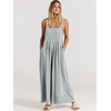 image:imageANRABESS Womens Jumpsuits Overalls Linen Wide Leg Jumpers Casual Summer Fall Outfits 2026 Beach Vacation Clothes with PocketsLight Gray
