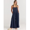 image:imageANRABESS Womens Jumpsuits Overalls Linen Wide Leg Jumpers Casual Summer Fall Outfits 2026 Beach Vacation Clothes with PocketsNavy Blue