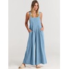 image:imageANRABESS Womens Jumpsuits Overalls Linen Wide Leg Jumpers Casual Summer Fall Outfits 2026 Beach Vacation Clothes with PocketsSky