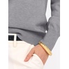 image:imageANRABESS Womens Long Sleeve V Neck Sweaters 2026 Fall Casual Classic Soft Loose Fit Basic Pullover Jumper TopGrey