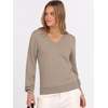 image:imageANRABESS Womens Long Sleeve V Neck Sweaters 2026 Fall Casual Classic Soft Loose Fit Basic Pullover Jumper TopLight Camel