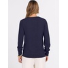 image:imageANRABESS Womens Long Sleeve V Neck Sweaters 2026 Fall Casual Classic Soft Loose Fit Basic Pullover Jumper TopNavy Blue