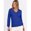 image:imageANRABESS Womens Long Sleeve V Neck Sweaters 2026 Fall Casual Classic Soft Loose Fit Basic Pullover Jumper TopRoyal Blue