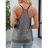image:imageANRABESS Womens Sequin Tank Tops Sparkle Glitter Shirts Sexy Party Shimmer Camisole Sleeveless V Neck Summer Going Out VestBlack White