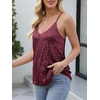 image:imageANRABESS Womens Sequin Tank Tops Sparkle Glitter Shirts Sexy Party Shimmer Camisole Sleeveless V Neck Summer Going Out VestBurgundy