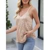 image:imageANRABESS Womens Sequin Tank Tops Sparkle Glitter Shirts Sexy Party Shimmer Camisole Sleeveless V Neck Summer Going Out VestChampagne