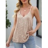 image:imageANRABESS Womens Sequin Tank Tops Sparkle Glitter Shirts Sexy Party Shimmer Camisole Sleeveless V Neck Summer Going Out VestChampagne