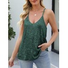 image:imageANRABESS Womens Sequin Tank Tops Sparkle Glitter Shirts Sexy Party Shimmer Camisole Sleeveless V Neck Summer Going Out VestGreen