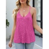 image:imageANRABESS Womens Sequin Tank Tops Sparkle Glitter Shirts Sexy Party Shimmer Camisole Sleeveless V Neck Summer Going Out VestHot Pink