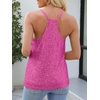 image:imageANRABESS Womens Sequin Tank Tops Sparkle Glitter Shirts Sexy Party Shimmer Camisole Sleeveless V Neck Summer Going Out VestHot Pink