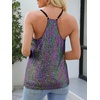 image:imageANRABESS Womens Sequin Tank Tops Sparkle Glitter Shirts Sexy Party Shimmer Camisole Sleeveless V Neck Summer Going Out VestMulticolor