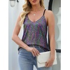 image:imageANRABESS Womens Sequin Tank Tops Sparkle Glitter Shirts Sexy Party Shimmer Camisole Sleeveless V Neck Summer Going Out VestMulticolor