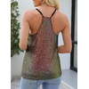image:imageANRABESS Womens Sequin Tank Tops Sparkle Glitter Shirts Sexy Party Shimmer Camisole Sleeveless V Neck Summer Going Out VestMulticolor Gold