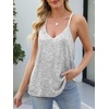 image:imageANRABESS Womens Sequin Tank Tops Sparkle Glitter Shirts Sexy Party Shimmer Camisole Sleeveless V Neck Summer Going Out VestSilver