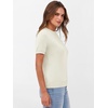 image:imageANRABESS Womens Short Sleeve Sweaters Wool Blend Crew Neck Sweater Shirts Business Casual Work Tops 2026 Summer OutfitsOffwhite